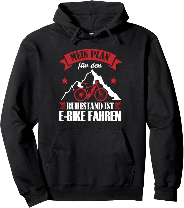 Rente Rentner E-Bike Radfahrer Pullover Hoodie