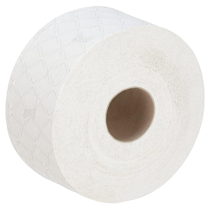 Scott Essential Jumbo Toilettenpapierrollen 8615 – 2-lagiges Toilettenpapier – 12 Rollen mit je 500