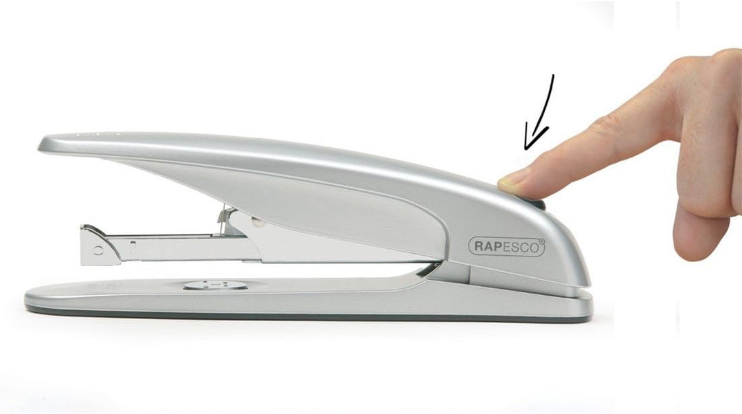 Rapesco 1279 Hefter-Set Zero-01L Bürohefter, 50 Blatt Heftleistung, und 5000 Stück 26/8mm Heftklamme