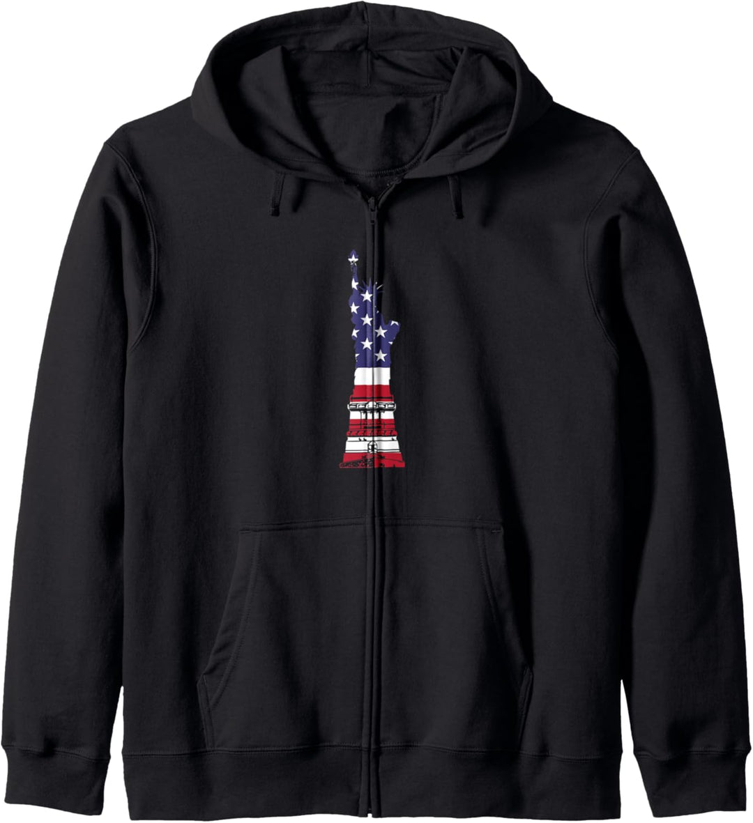 Freiheitsstatue Amerikanische Flagge Kapuzenjacke