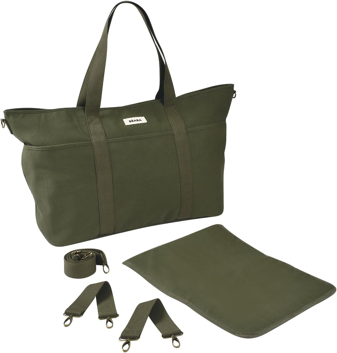 BÉABA Wickeltasche Baby Madrid XXL 44L – Extra Grosse Wickeltasche im Tote-Format, Unisex für Mama u