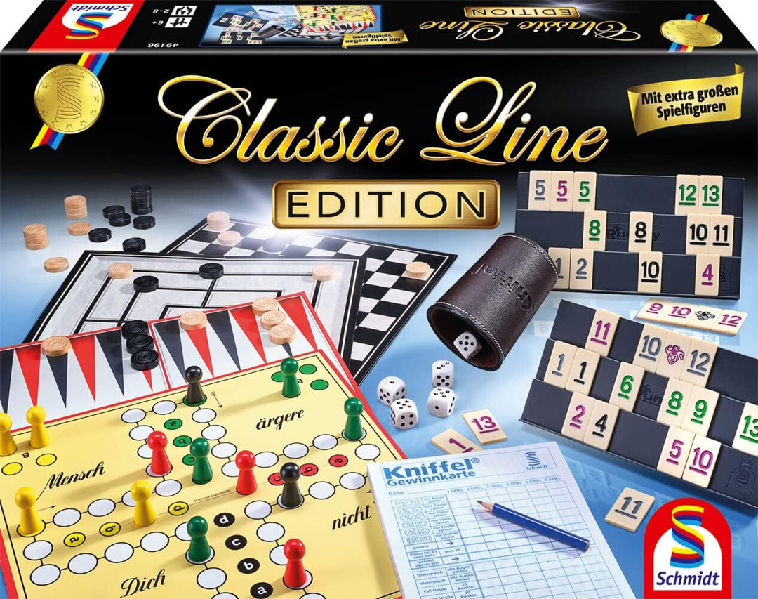 Schmidt Spiele 49196 Spielesammlung, Classic Line Edition, bunt