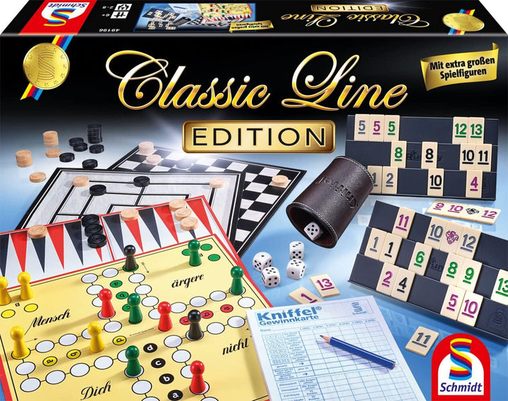 Schmidt Spiele 49196 Spielesammlung, Classic Line Edition, bunt