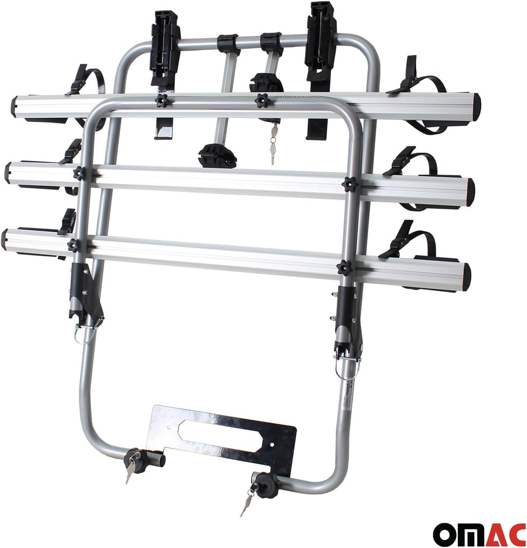 Menabo Fahrradträger kompatibel mit VW Transporter T5 2003-2015 Alu Schwarz, Transporter T5 2003-201