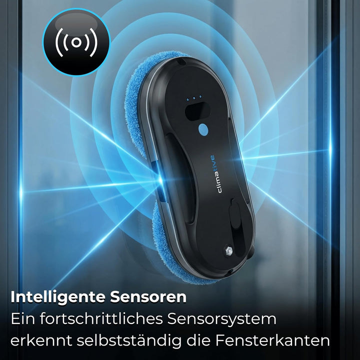 Fensterputzroboter mit Sprühfunktion, 3300Pa WiFi App-Steuerung &amp; Fernbedienung, Fenstersauger Elekt
