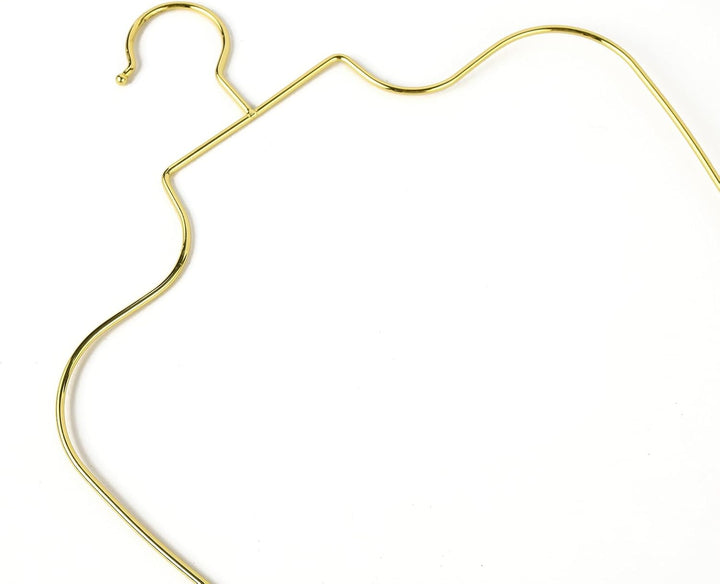 Arekuaei Kleiderbügel, goldfarben, für Dessous, Körperform, Metall, für Bikini, Bademode, 10 Stück