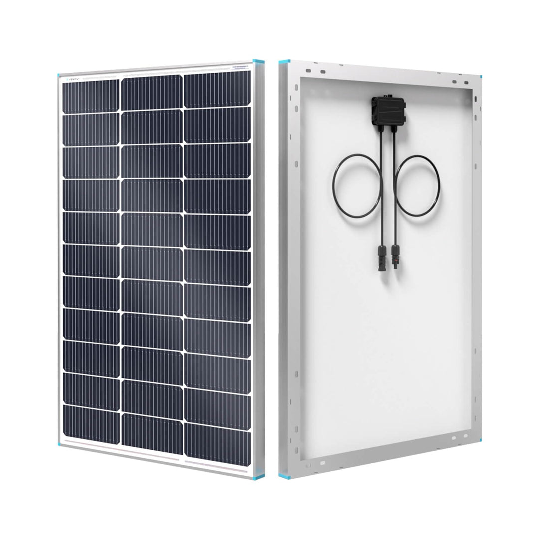 Renogy 16BB N-Typ 100 Watt 12V Solarmodul, 25% Hoch-Effizienz, PV Modul Ladegerät Solar Panel für RV