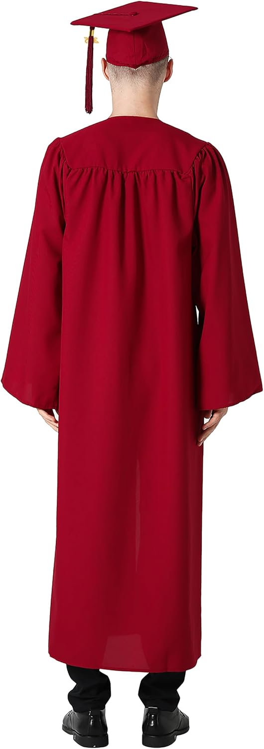 GraduationMall Abschluss Talar Doktorhut 2026 Abschlussoutfit für Abitur,Bachelor,Master,Akademische