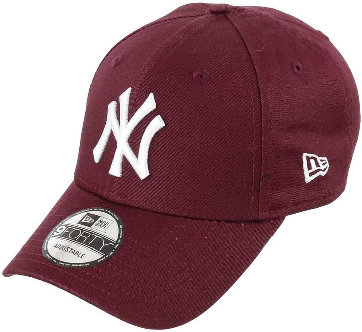 New Era New York Yankees MLB League Essential Maroon 9Forty Adjustable Cap - One-Size