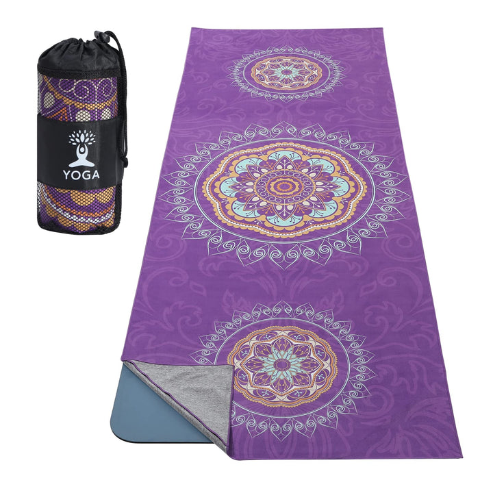 MoKo Yogamatten Handtuch, rutschfest Yoga Handtuch Auflage für Yogamatte Schweissabsorbierend Saugfä