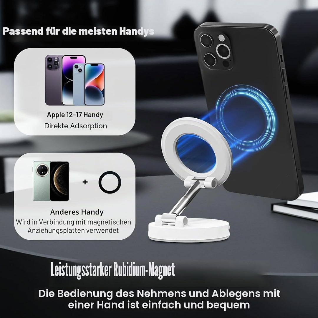 OneNine Magnetisches Selfie-Licht, 3-in-1 Magnetische Handy Füllen Ringlicht, LED Magnetisches Fülll