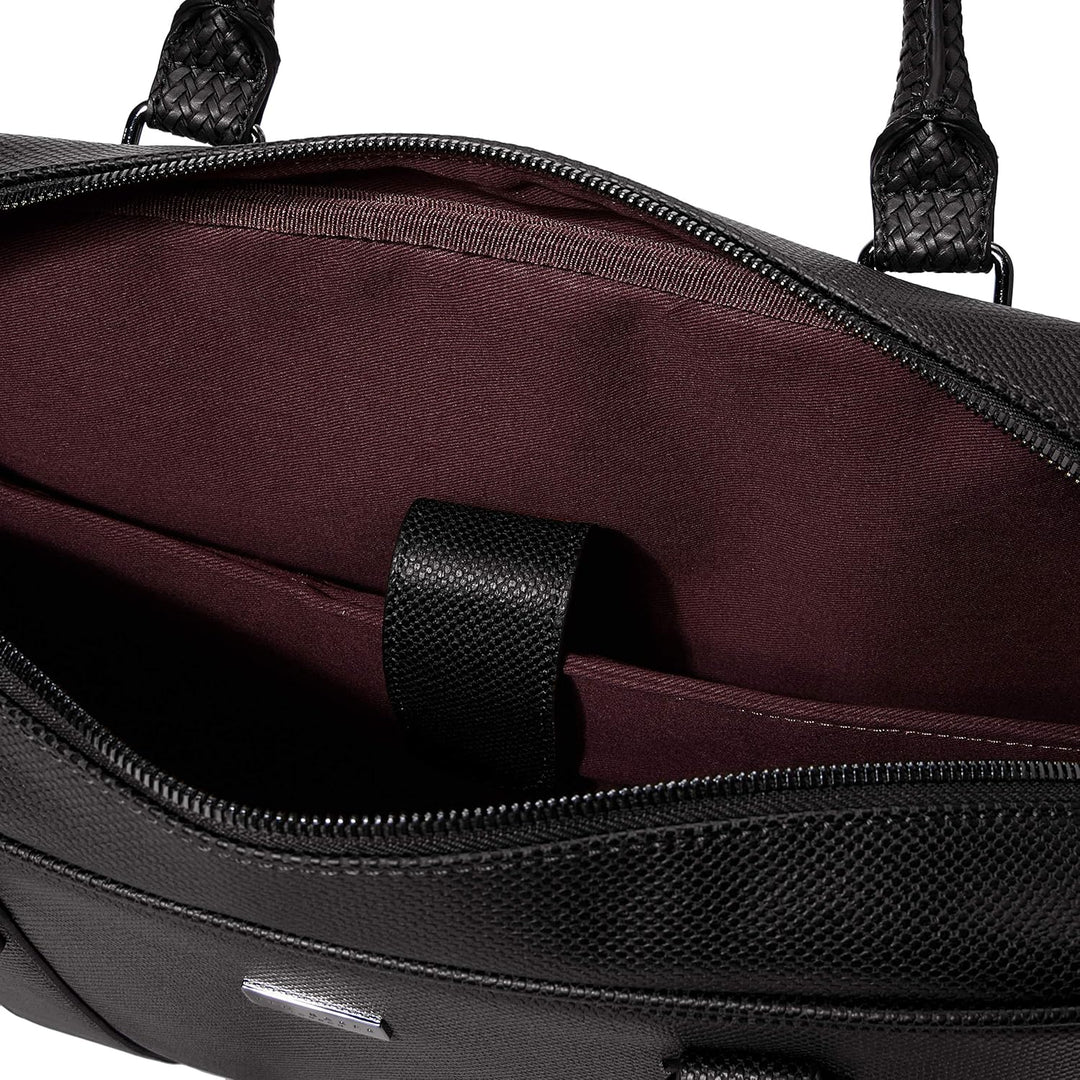 Ted Baker Herren Grad Dokumententasche Schwarz, Schwarz