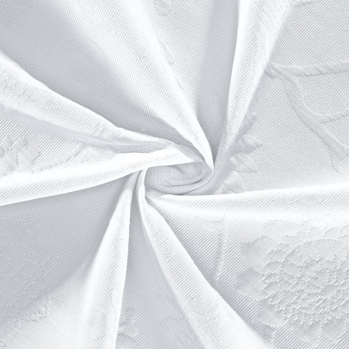 Erwin Müller Tischwäsche, Tischdecke mit Jaquardmuster, Serie Arnsberg weiss Grösse rund: 160 cm Ø -
