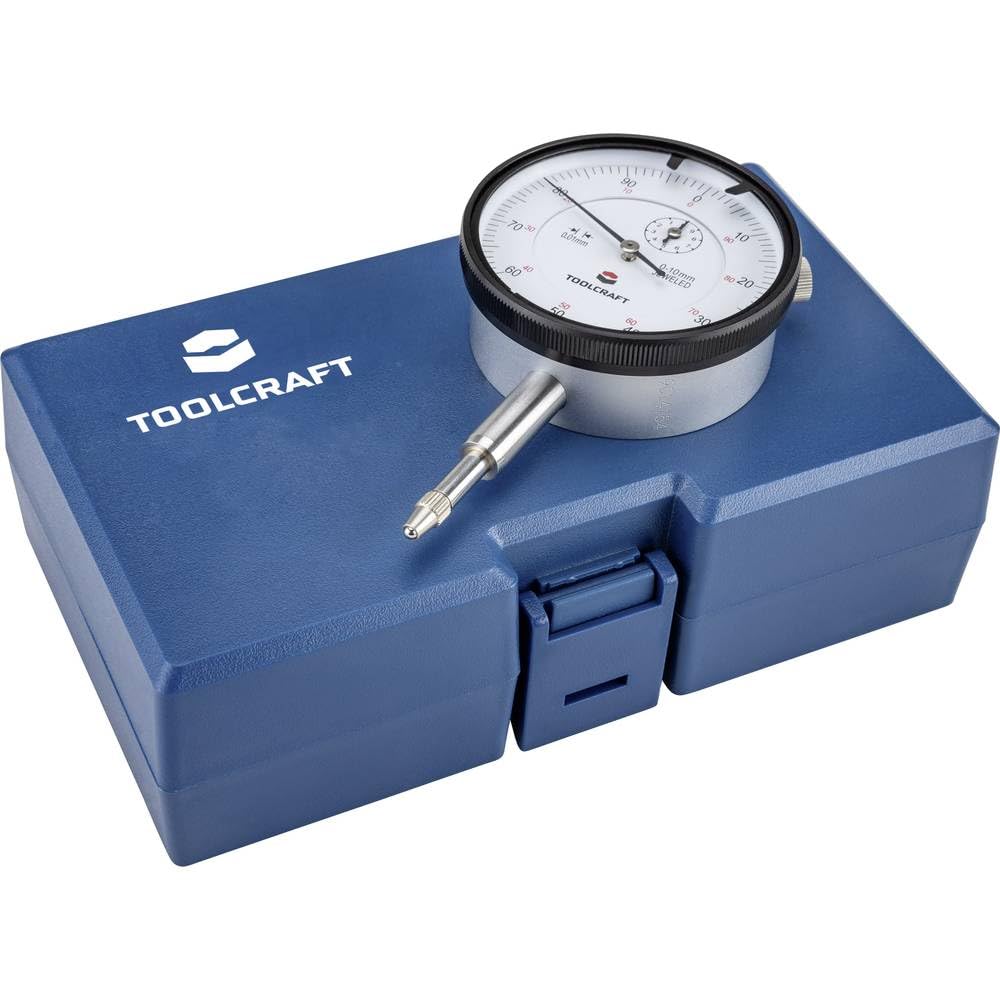 TOOLCRAFT TO-6443499 Messuhr (Ø) 58 mm 10 mm Ablesung: 0.01 mm