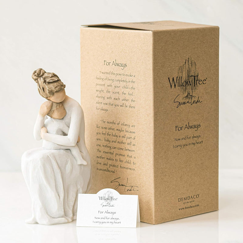 Enesco 27596 Willow Tree for Always Figurine, Resin, Mehrfarbig, 8 x 6.5 x 17.5 cm 6.5 Zoll, 6.5 Zol