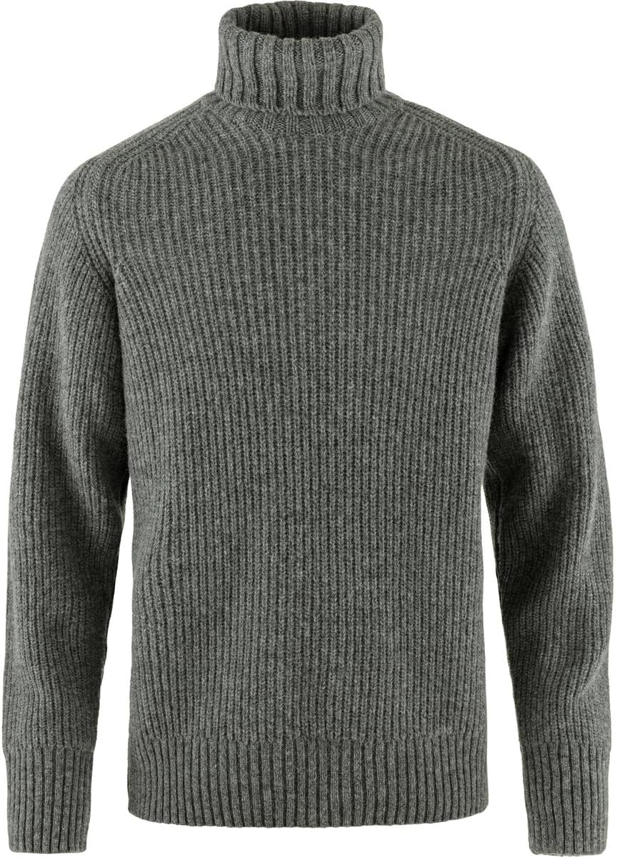 Fjallraven Herren Övik Roller Neck Sweater M Sweatshirt S Grau-melange, S Grau-melange