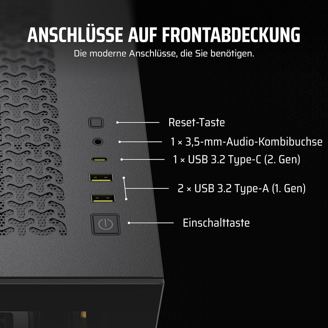 CORSAIR 3500X ARGB Mid-Tower ATX PC-Gehäuse - Gehärtetes Panorama-Glas - Umgekehrte Verbindung Mothe