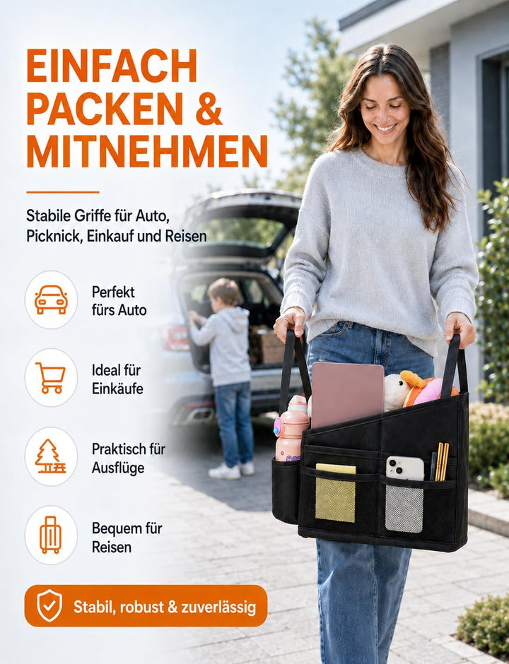 WOCVRYY Autositz Organizer Auto Zubehör Innenraum Frauen Kinder Rücksitz Beifahrersitz Organizer für