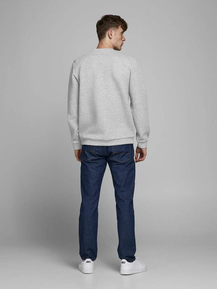 JACK & JONES Herren Pullover jjStructure grau L