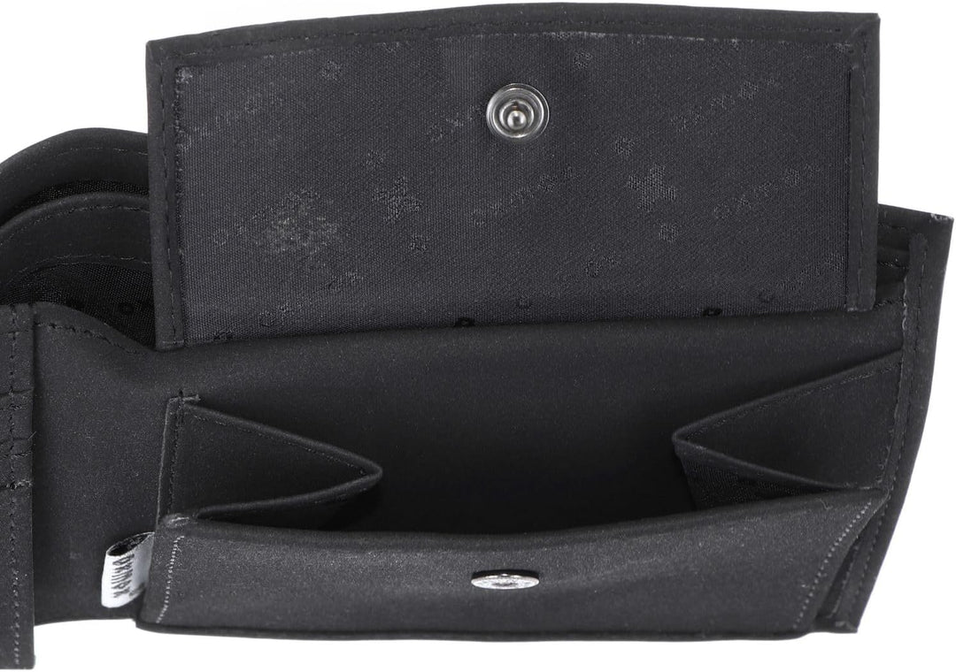 Oxmox New Cryptan Geldbörse 12 cm Footsteps (Schwarz), Footsteps (Schwarz)