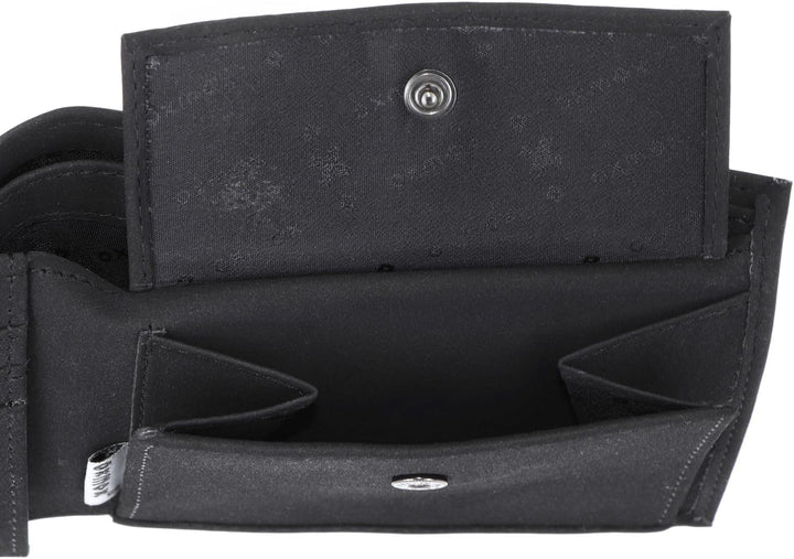 Oxmox New Cryptan Geldbörse 12 cm Footsteps (Schwarz), Footsteps (Schwarz)