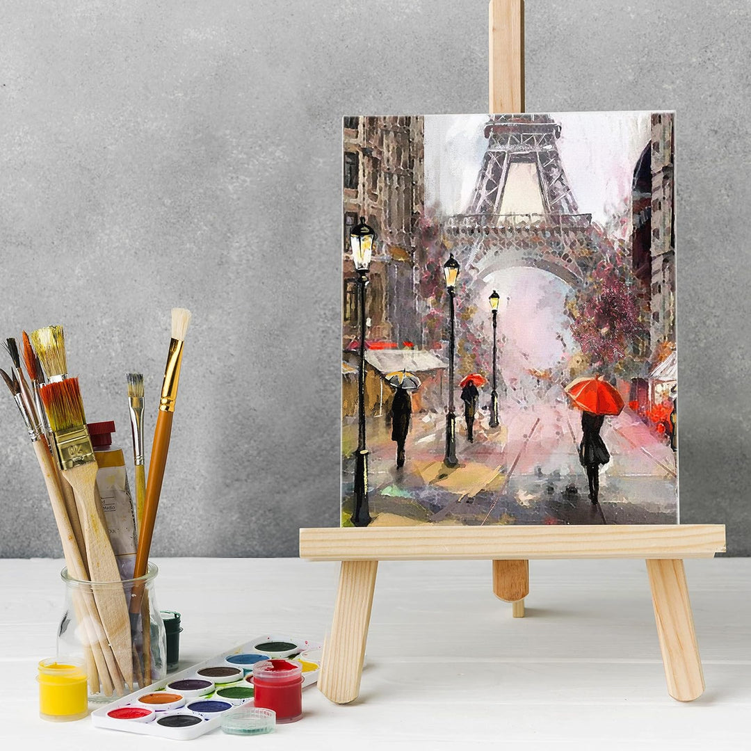 Belle Vous 28 Stk Leere Leinwände zum Bemalen – 20 x 30 cm – Vorgespannte Kleine Leinwand – Leinwand