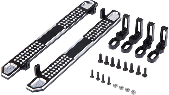 DAUERHAFT Trittbretter Fussplatte Glatte und helle Metalloberfläche, für RC Crawler, für RC Car Part