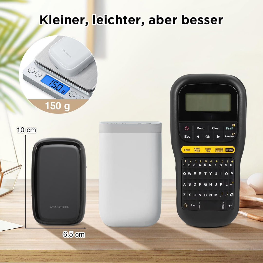 SUPVAN E16 Etikettendrucker Bluetooth mit 15 mm x 6 m wasserdichte Etiketten selbstklebend，für iOS &