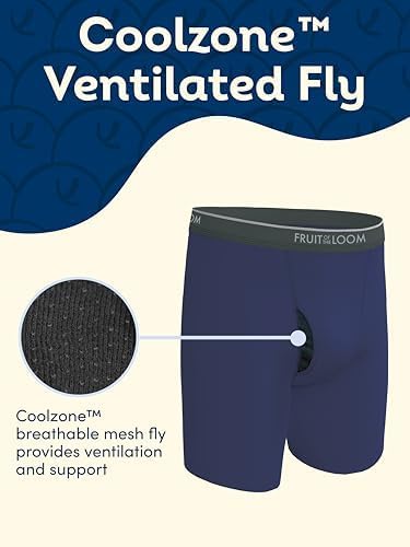 Fruit of the Loom Herren Coolzone Boxershorts Retroshorts (7er Pack) S 7 Stück – Gestreift/Massiv, S