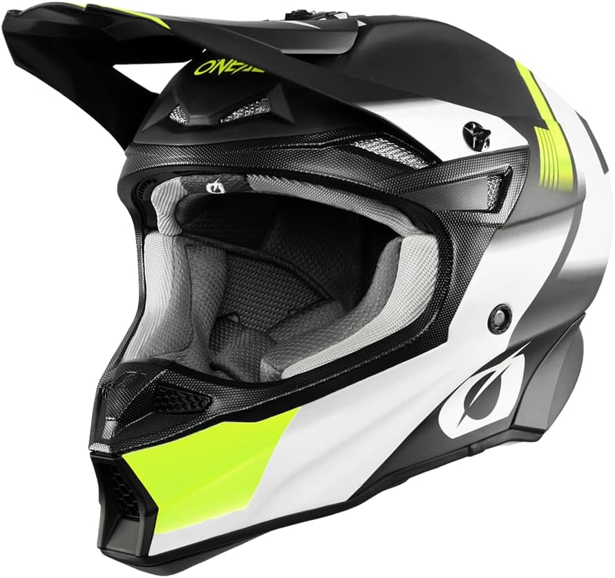O'NEAL 10SRS Hyperlite Helm, Black/Neon Yellow