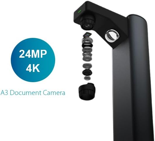 IRIScan Desk Pro Dokumentenscanner LED,Buchscanner 24MP Kamera -v7Bus: a3 scanner 60PPM Free Readiri