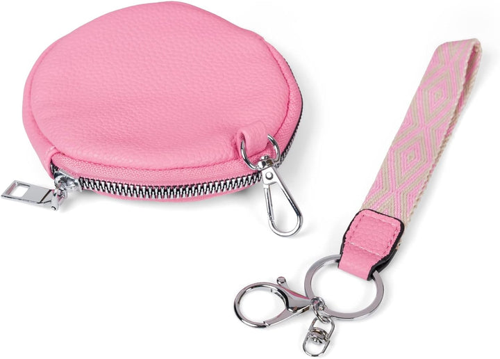 styleBREAKER Damen Halbmond Crossbody Schultertaschen Set 3-Teilig, Schultergurt mit Muster, Schlüss