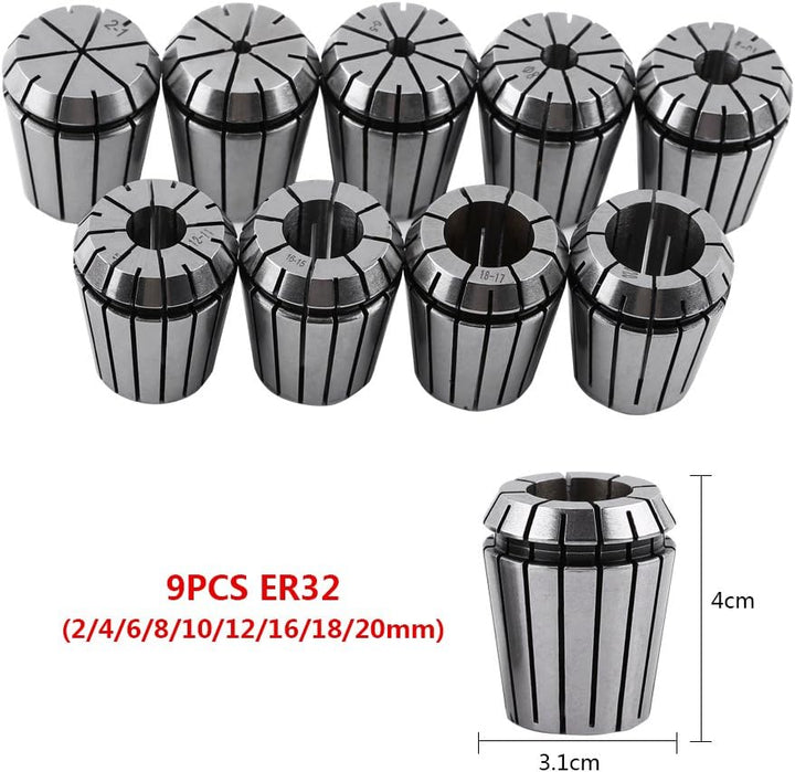 2-20mm Federstahlzangen Set Werkstückhalterung Gravurzangen Federzangen Fräswerkzeug