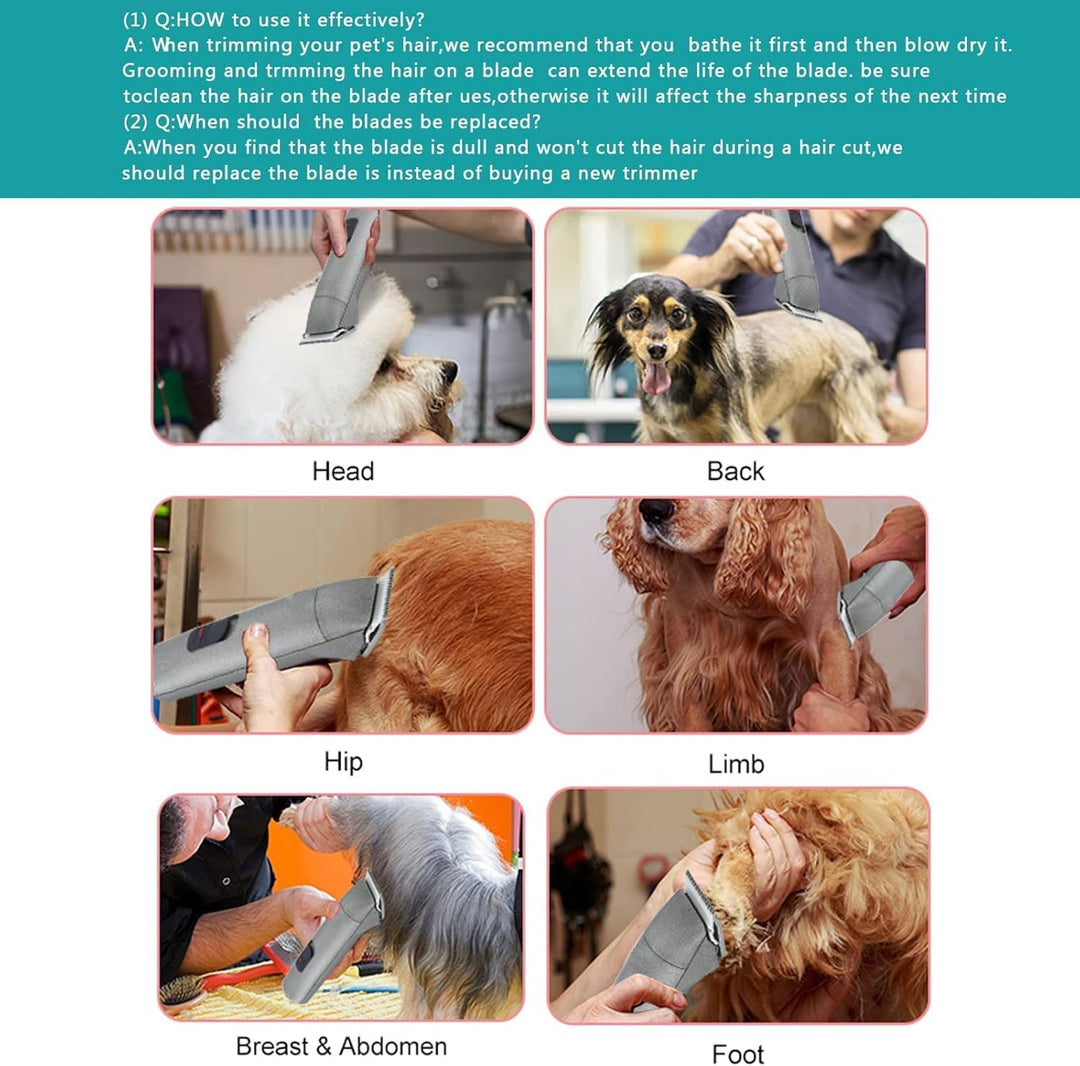 Austauschbare Schermesser für Haustiere, kompatibel mit Andis, Oster und Wahl (7FC) Haarschneidemasc