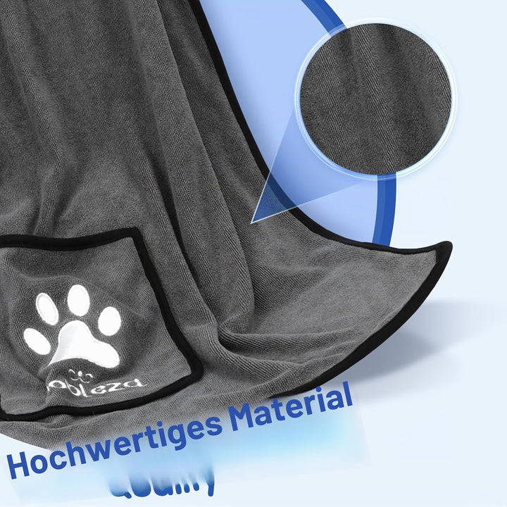 Nobleza Hundehandtuch, Mikrofaser Hundehandtuch, Hundehandtuch extra saugfähig, Weich & Langlebig Pr