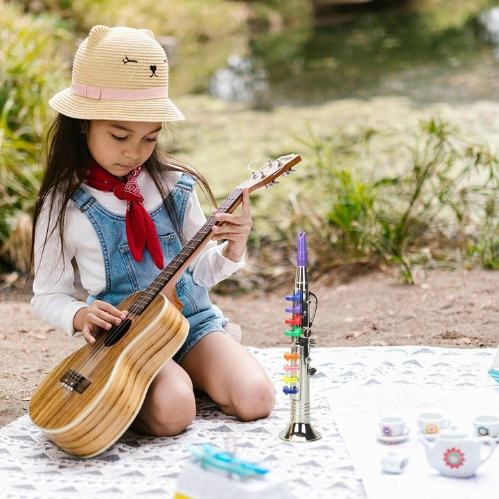 Musikalische Blasinstrumente Klarinette Für Kinder Kleinkinder Abs Metallic Gold Klarinette 8 Farbig