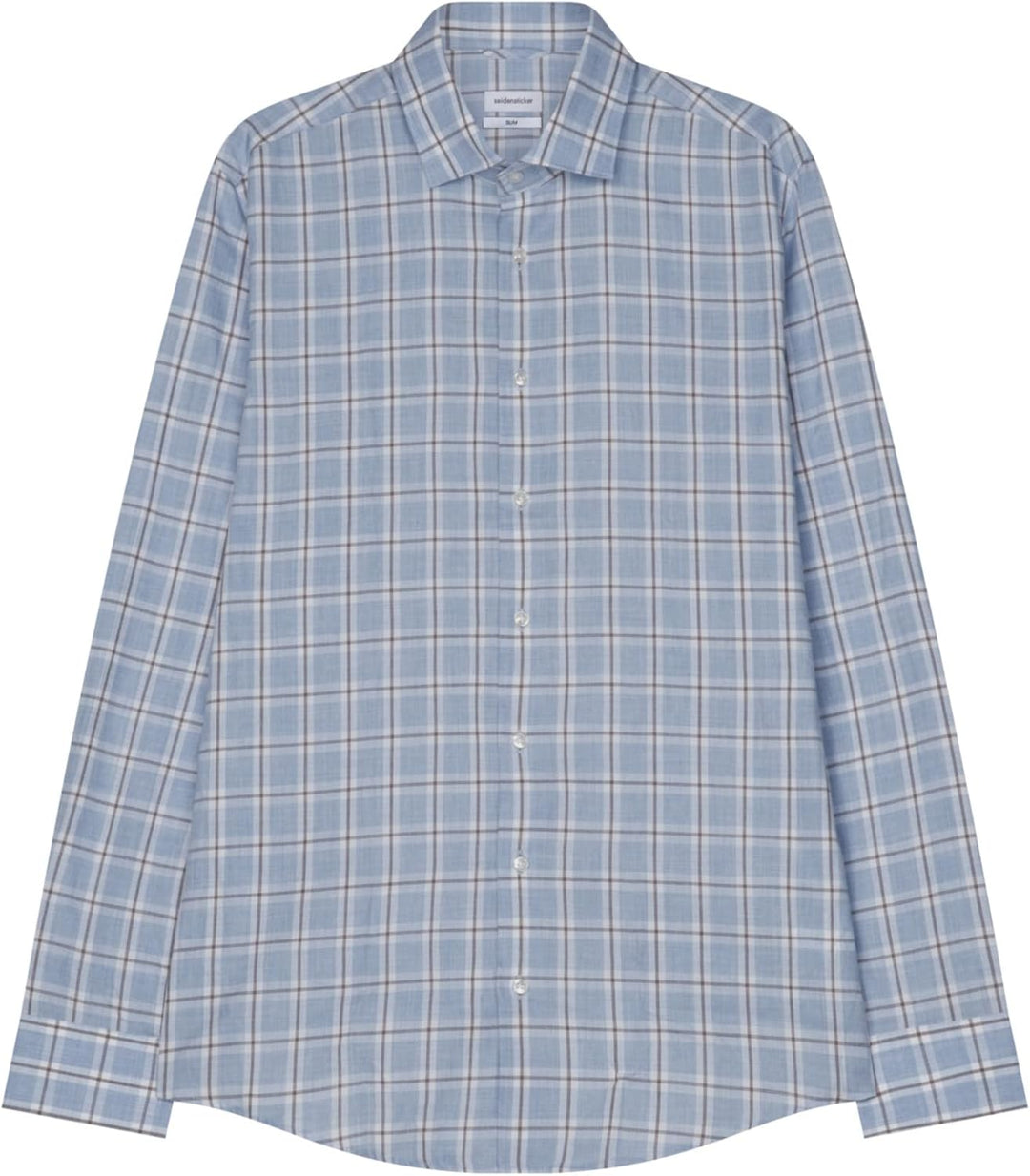 Seidensticker Herren Business Hemd - Bügelfreies, schmales Hemd - Slim Fit - Langarm - Kent-Kragen -