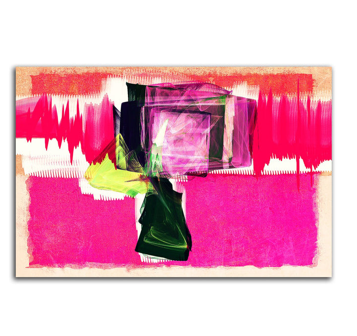 Paul Sinus Art 60x80cm Abstrakt035_Leinwandbild expressionistisch Abstrakte Kunst pink Kunstdruck au