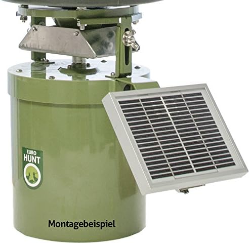 EUROHUNT Solarpanel für Futterautomaten 12 V, 12 V