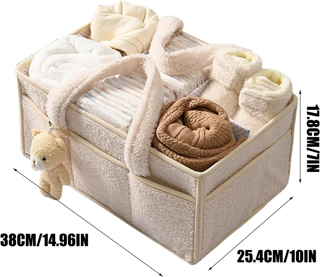 Baby Wickeltasche Organizer, Baby-Storage-Tasche Mit Abnehmbaren Trennwänden, Multifunktional Tragba