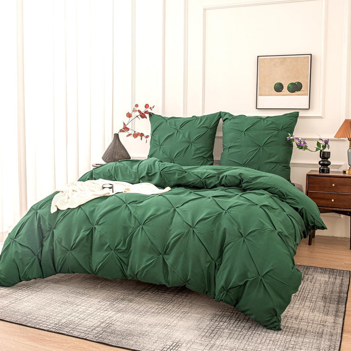 Schueling Design Ultraweiches Luxus-Bettbezug-Set mit Quetschfalten, Ganzjahres-Bettwäsche-Set, Bett
