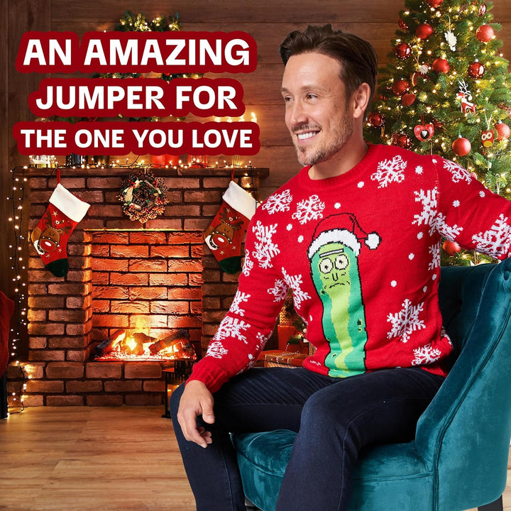 RICK AND MORTY Weihnachtspullover Herren - Christmas Pullover in M-2XL, Festlicher Christmas Sweater