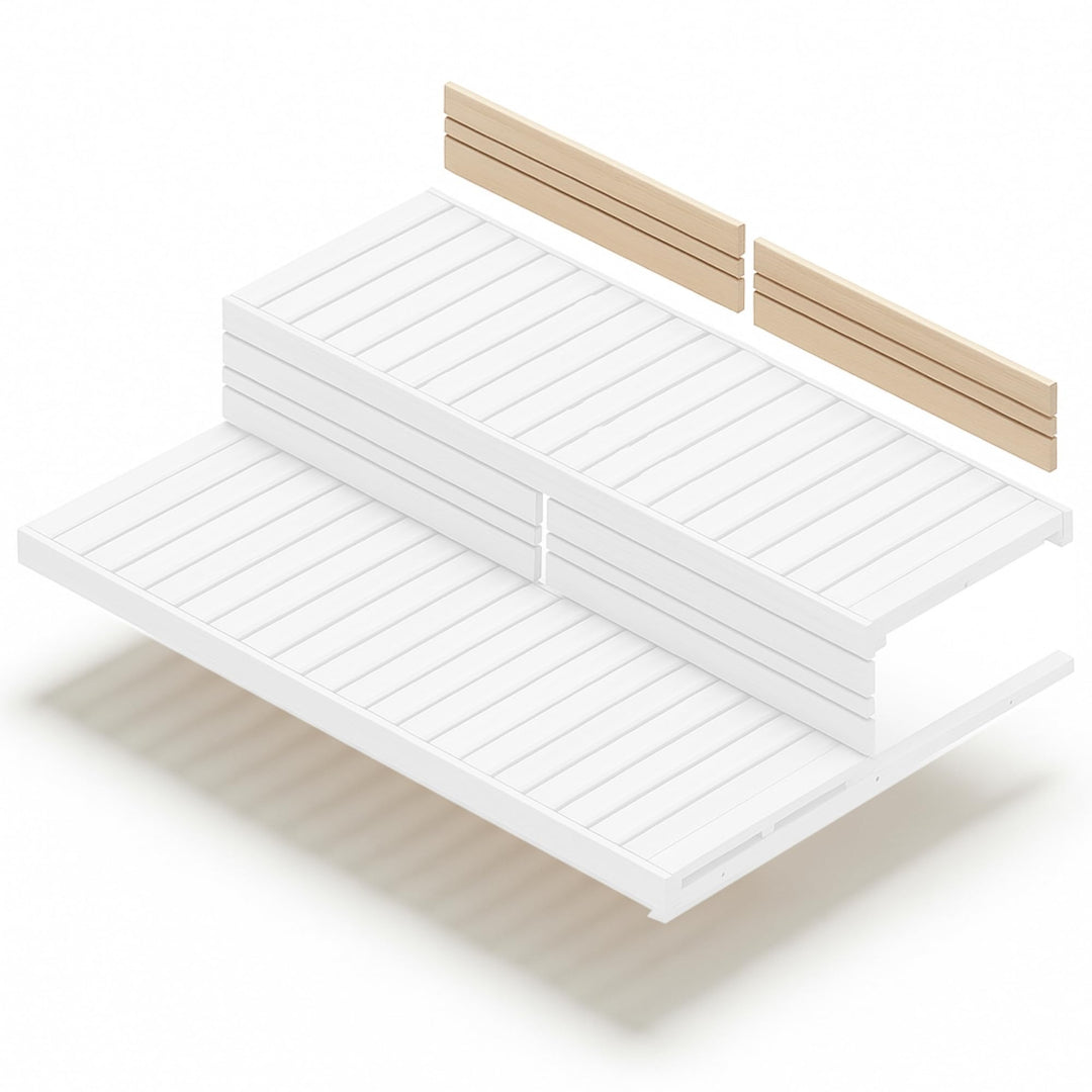 Suleno Sauna Rückenlehnen Set LARVIK, Naturbelassenes Hemlock-Holz, 85 x 21,9 cm, Ast-, harz- & spli