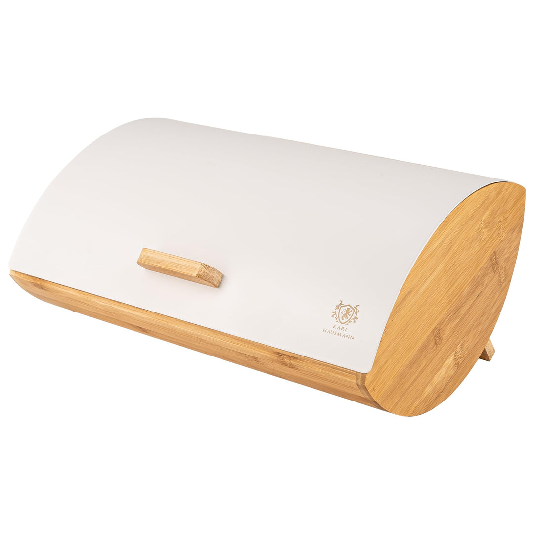 Brotkasten mit Deckel - Weiss Brotbox Klein aus Holz - Bread Box - Brotaufbewahrung - Brotkästen - B