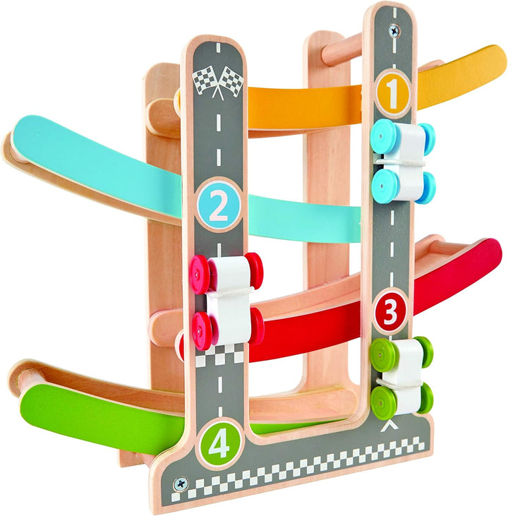 Hape E0438 - Flickflack-Rennbahn, Holzspielzeug