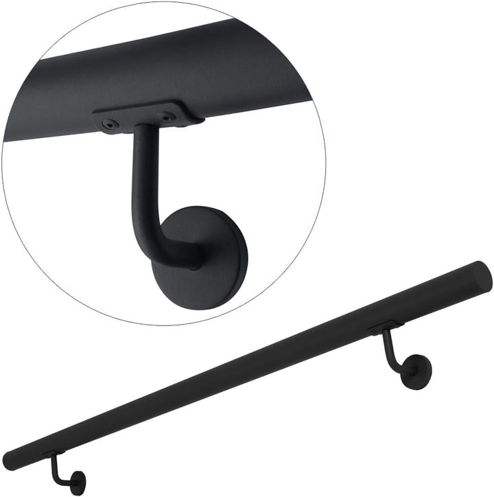 Edelstahl Handlauf Treppengeländer Geländer Wandhandlauf Wand Treppe 3 Farben 50-200 cm V2Aox, Farbe