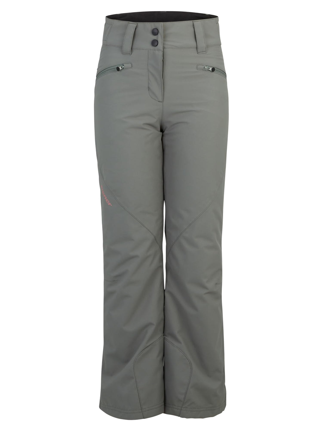 Ziener Mädchen Ski-Hose/Schnee-Hose | atmungsaktiv, wasserdicht, PFC frei Alin 140 Green Mud, 140 Gr