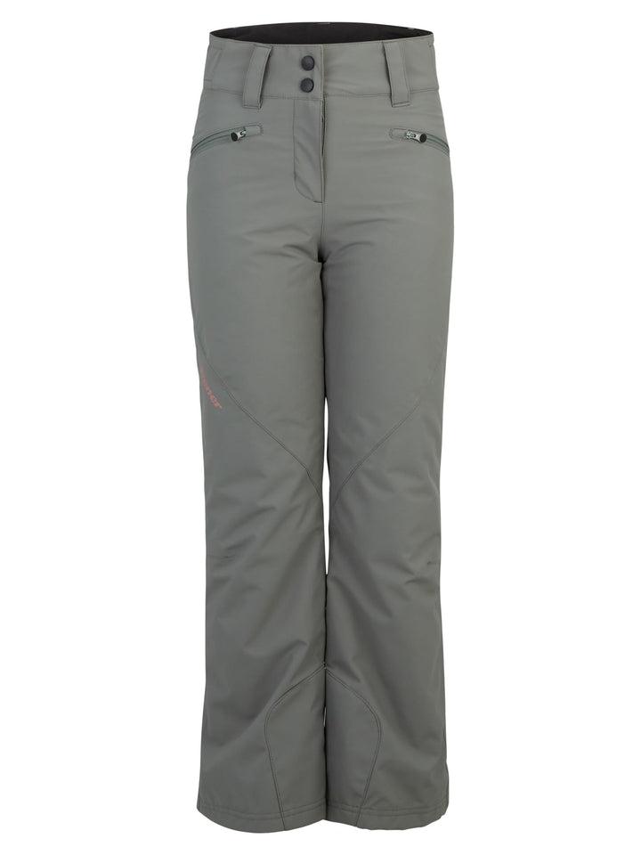 Ziener Mädchen Ski-Hose/Schnee-Hose | atmungsaktiv, wasserdicht, PFC frei Alin 140 Green Mud, 140 Gr