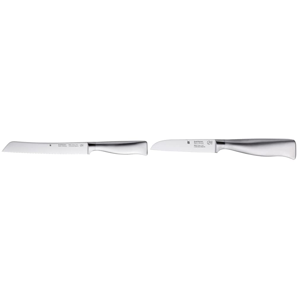 WMF Grand Gourmet Brotmesser Wellenschliff 32 cm, Klingenstahl, Klinge 19 cm &amp; Grand Gourmet Gemüsem