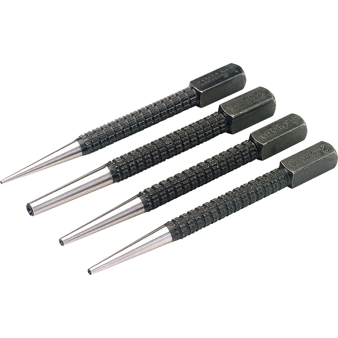 Draper 59354801 Draper 35480 Versenker-Set, 4-teilig, zum Versenken von Nägeln/Stiften
